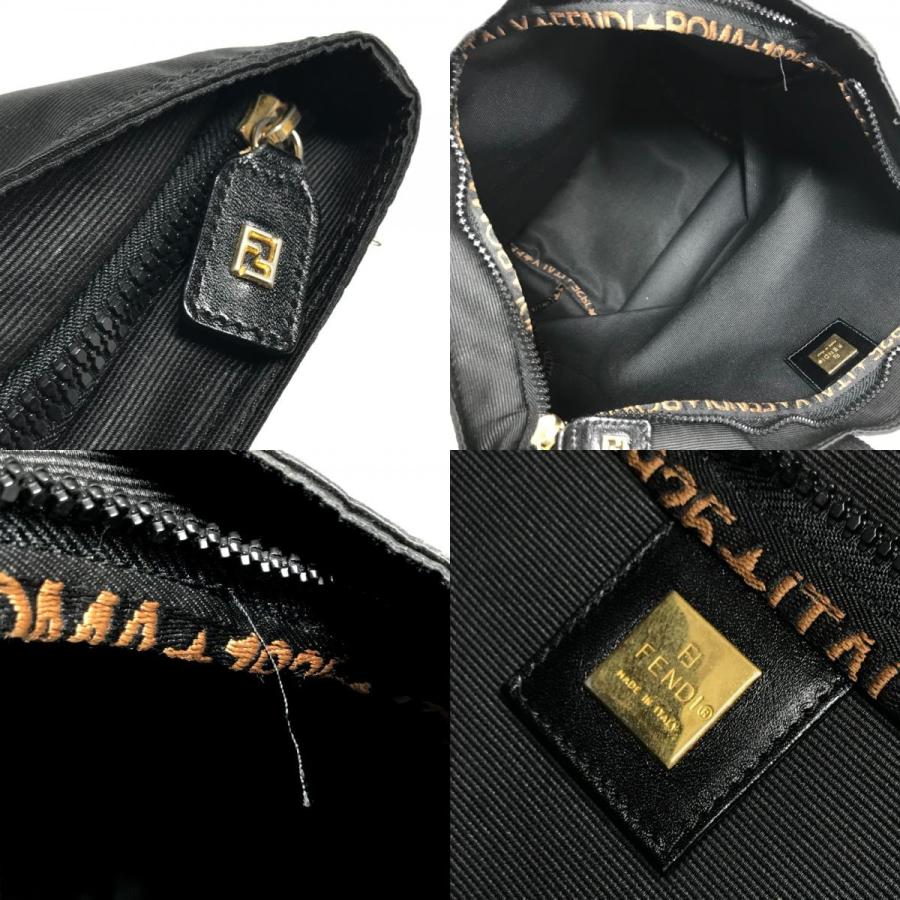 FENDI フェンディ ロゴ 肩掛け トートバッグ カバン 縦型トート ヴィンテージ ハンドバッグ ブラック ユニセックス【中古】 | FENDI | 09