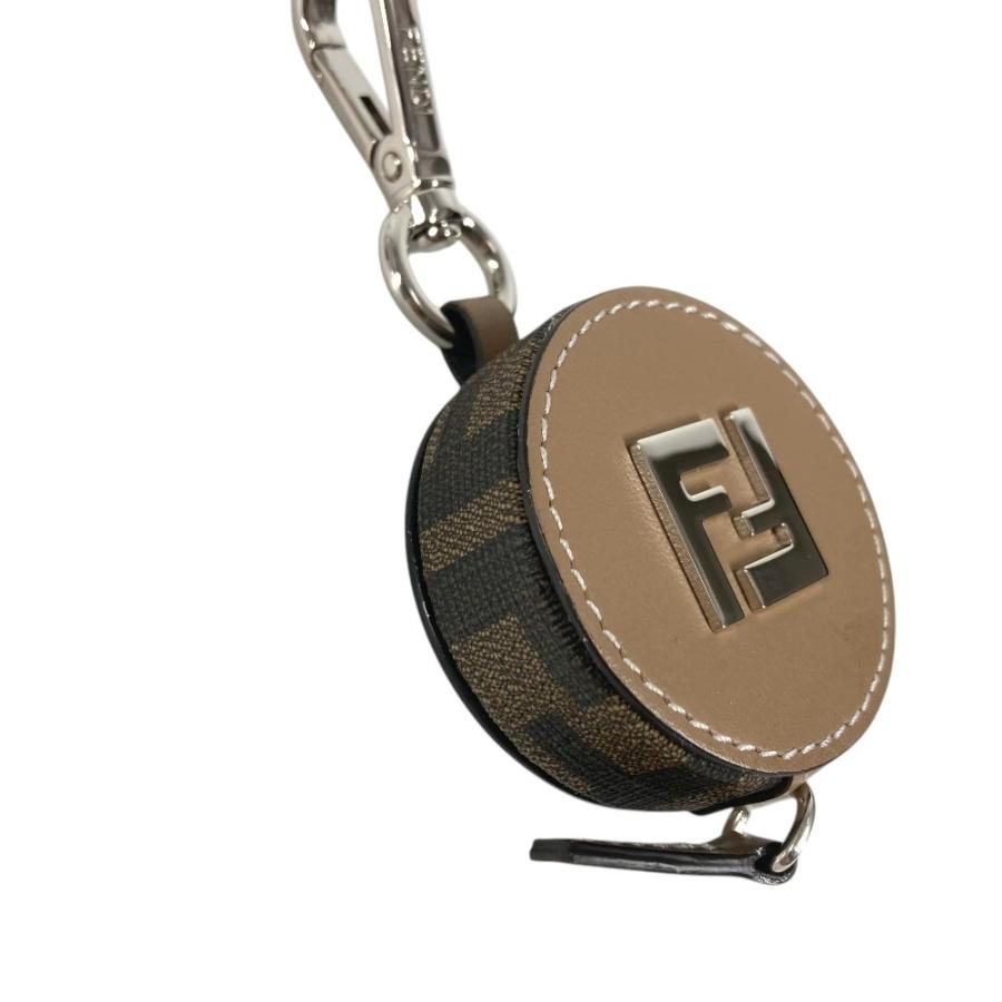 美品 FENDI フェンディ ズッカ FF ロゴ メジャー スケール バッグチャーム キーホルダー ブラウン ユニセックス【中古】 | FENDI | 01