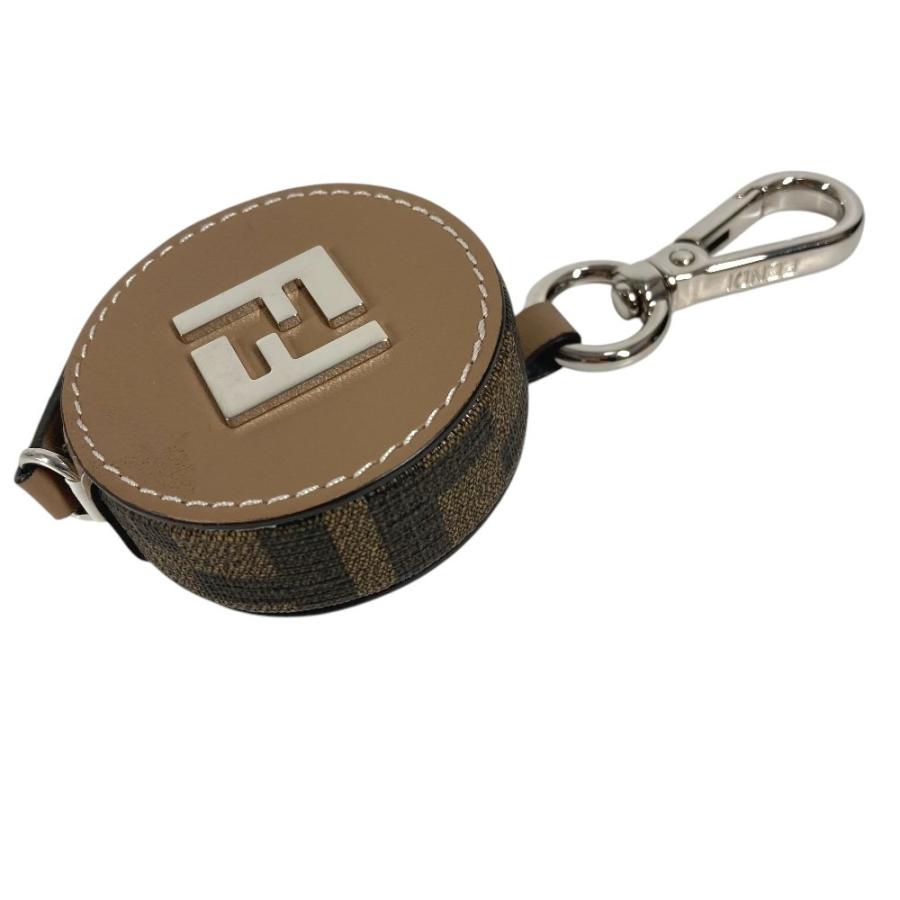 美品 FENDI フェンディ ズッカ FF ロゴ メジャー スケール バッグチャーム キーホルダー ブラウン ユニセックス【中古】 | FENDI | 02