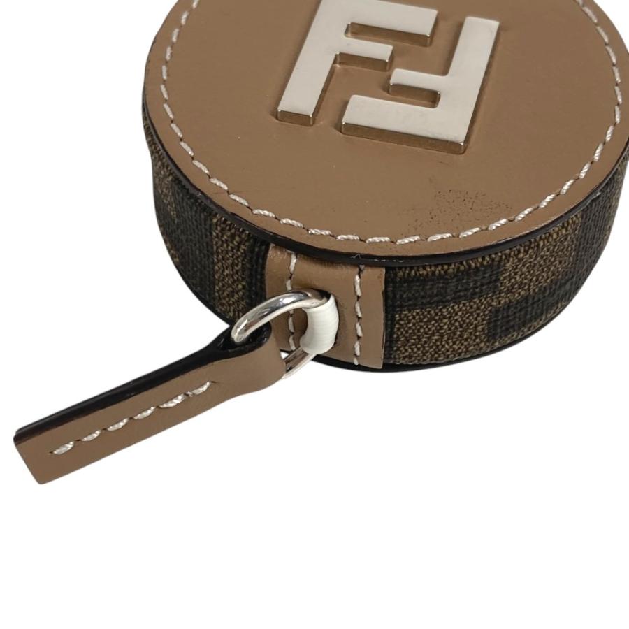美品 FENDI フェンディ ズッカ FF ロゴ メジャー スケール バッグチャーム キーホルダー ブラウン ユニセックス【中古】 | FENDI | 04
