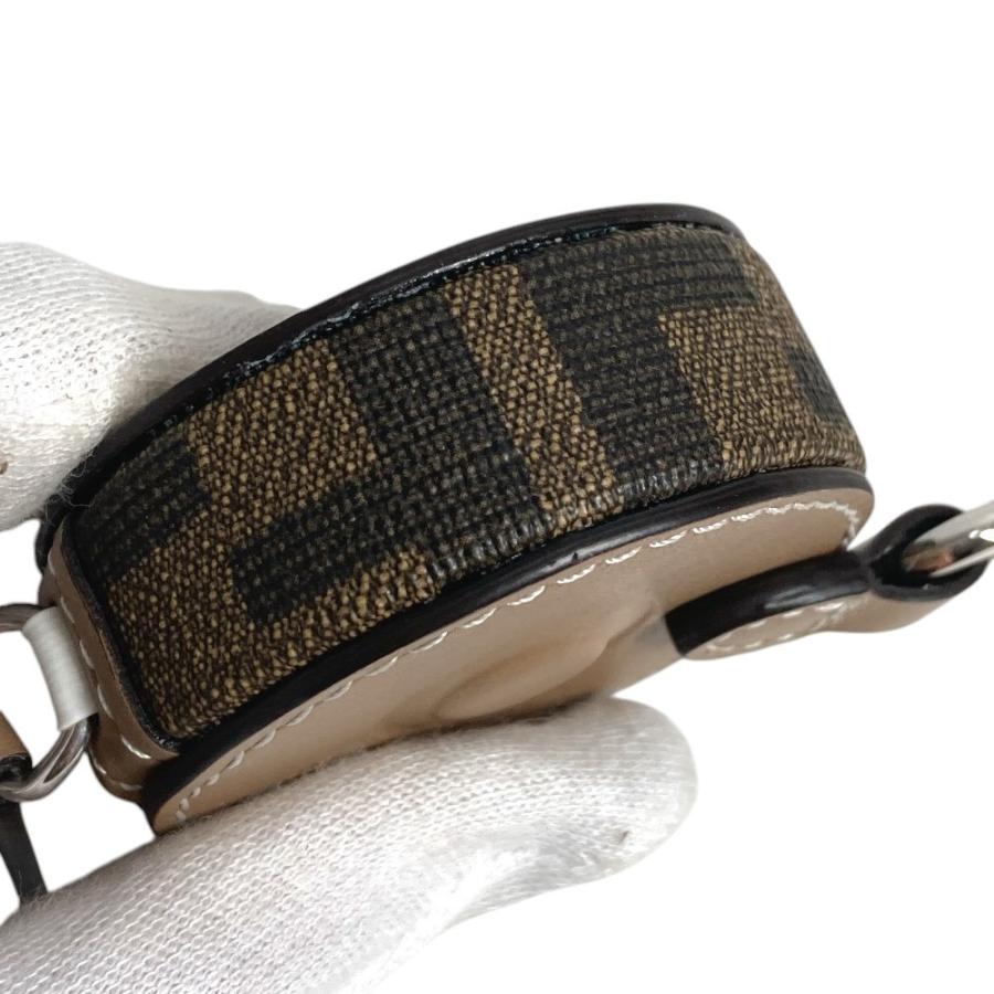 美品 FENDI フェンディ ズッカ FF ロゴ メジャー スケール バッグチャーム キーホルダー ブラウン ユニセックス【中古】 | FENDI | 06