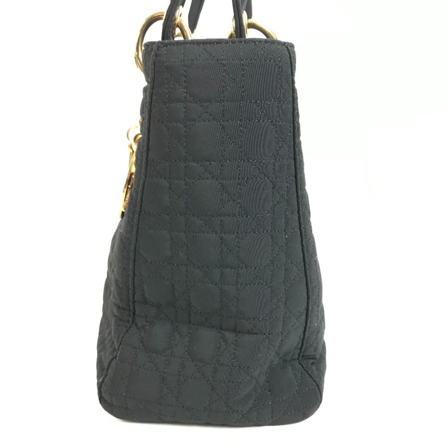 Dior ディオール カナージュ レディディオール lady dior ハンドバック バック カバン トートバッグ ハンドバッグ ブラック 【中古】 |  | 02