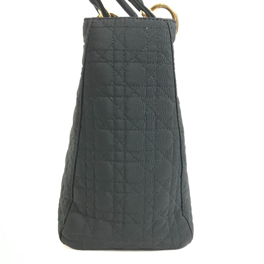 Dior ディオール カナージュ レディディオール lady dior ハンドバック バック カバン トートバッグ ハンドバッグ ブラック 【中古】 |  | 03