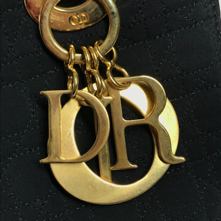Dior ディオール カナージュ レディディオール lady dior ハンドバック バック カバン トートバッグ ハンドバッグ ブラック 【中古】 |  | 07