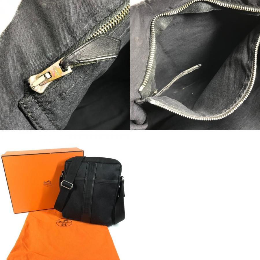 HERMES エルメス  アカプルコ バンドリエール  カバン 斜め掛け ポシェット ショルダーバッグ ブラック ユニセックス【中古】 | HERMES | 09