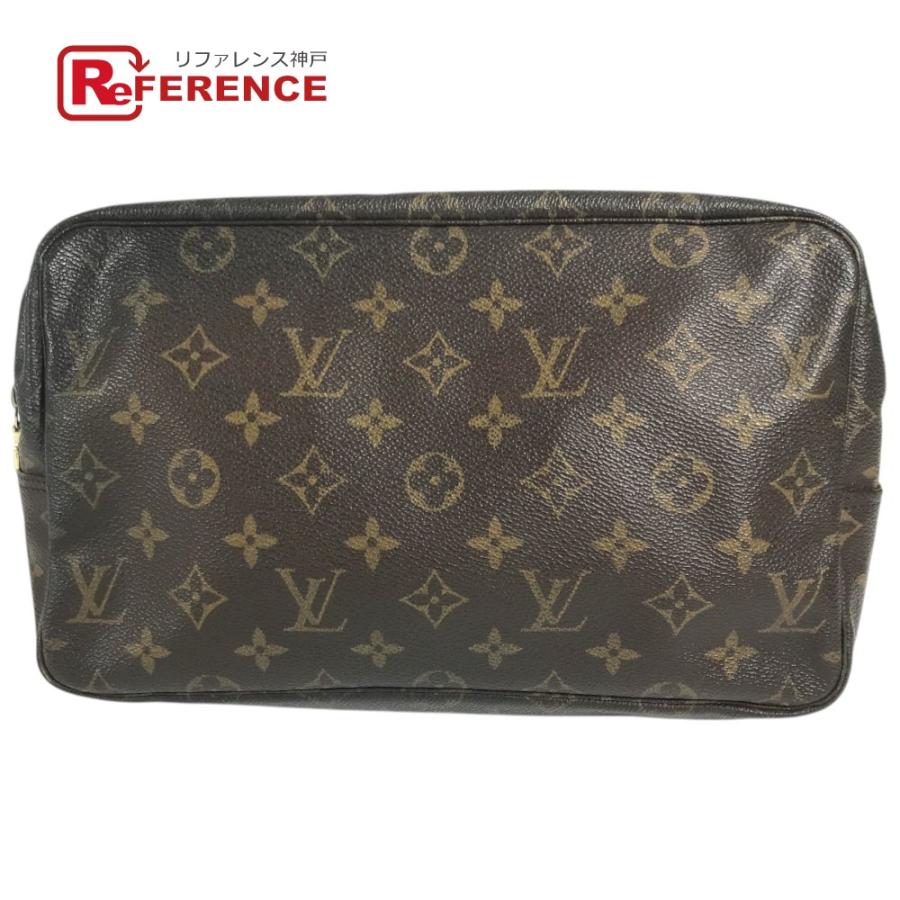 LOUIS VUITTON ルイヴィトン  M47522 トゥルーストワレット28 メイクポーチ クラッチバッグ セカンドバッグ モノグラム 化粧ポーチ【中古】 | LOUIS VUITTON