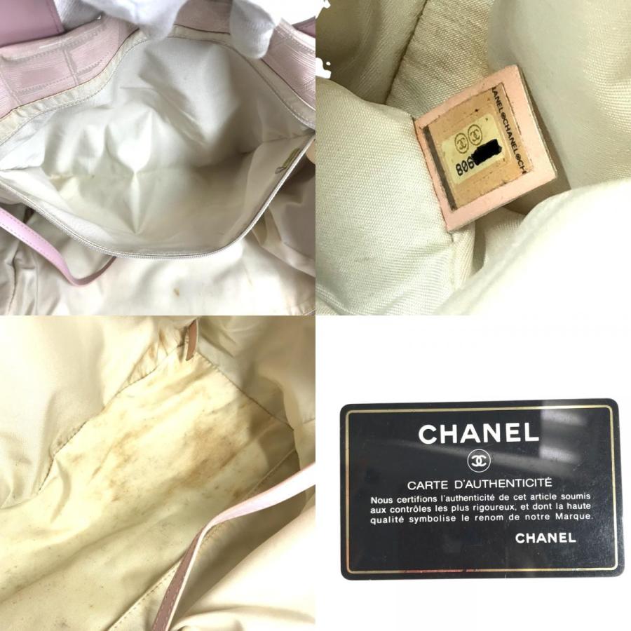 CHANEL シャネル A15991  ニュートラベルライン MM　ニュートラベルラインMM ショルダーバック トートバッグ ピンク ユニセックス【中古】 | CHANEL | 09