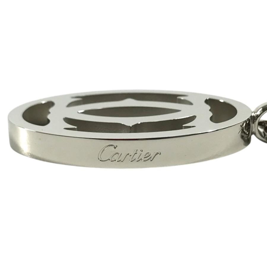美品 CARTIER カルティエ T1220148  2Cデコール ロゴ ネックレス  チェーンネックレス チャーム キーホルダー ペンダントトップ【中古】 | Cartier | 03