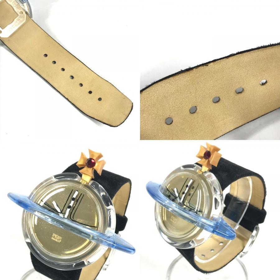 Swatch スウォッチ ポップ オーブ 1993年 メンズウォッチ  レディースウォッチ ヴィヴィアンウエストウッド 腕時計 ブラック【中古】 | Swatch | 09