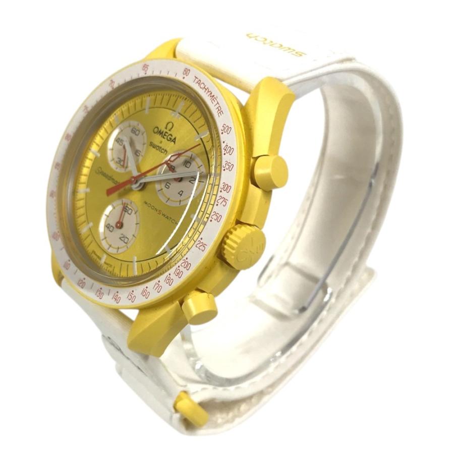 Swatch スウォッチ SO33J100 MISSION TO THE SUN メンズウォッチ  ウォッチ OMEGA オメガ コラボ 腕時計 イエロー メンズ【中古】 | Swatch | 01