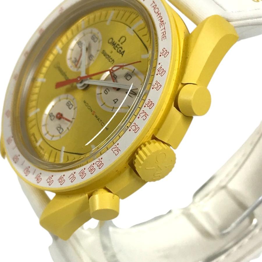 Swatch スウォッチ SO33J100 MISSION TO THE SUN メンズウォッチ  ウォッチ OMEGA オメガ コラボ 腕時計 イエロー メンズ【中古】 | Swatch | 03