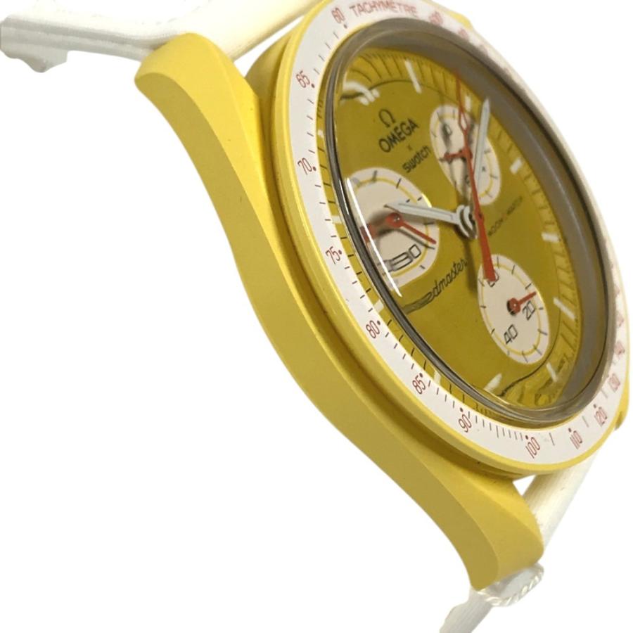 Swatch スウォッチ SO33J100 MISSION TO THE SUN メンズウォッチ  ウォッチ OMEGA オメガ コラボ 腕時計 イエロー メンズ【中古】 | Swatch | 04