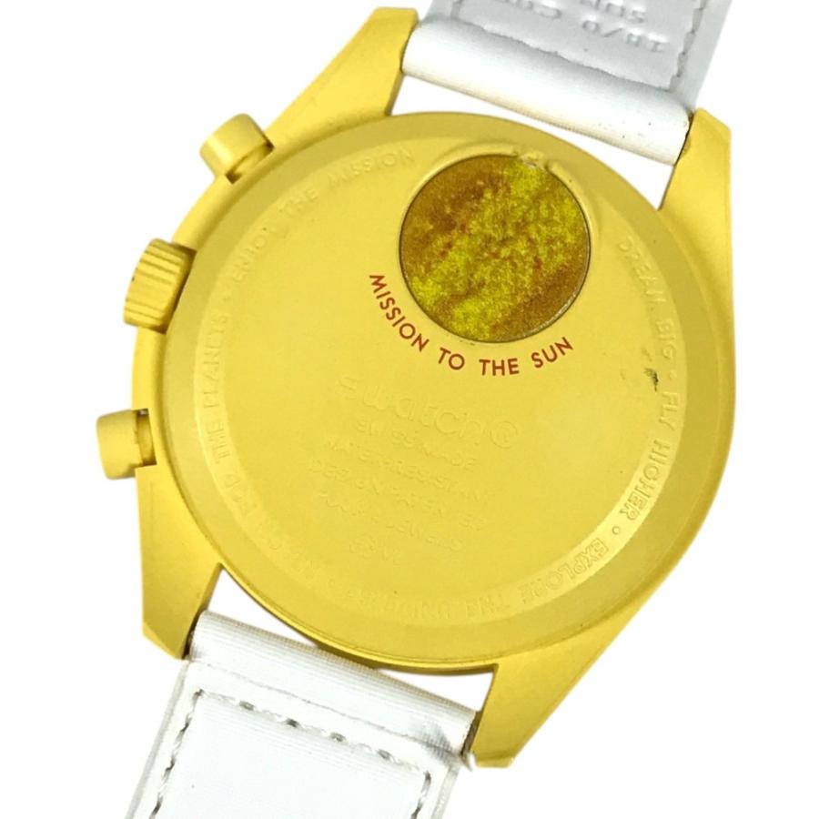 Swatch スウォッチ SO33J100 MISSION TO THE SUN メンズウォッチ  ウォッチ OMEGA オメガ コラボ 腕時計 イエロー メンズ【中古】 | Swatch | 05