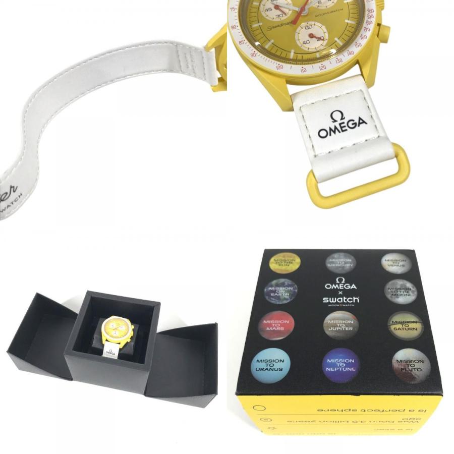 Swatch スウォッチ SO33J100 MISSION TO THE SUN メンズウォッチ  ウォッチ OMEGA オメガ コラボ 腕時計 イエロー メンズ【中古】 | Swatch | 09