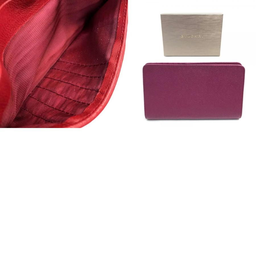 BVLGARI ブルガリ ブルガリ・ブルガリ パスケース ストラップ付き 二つ折り財布（小銭入れあり） カーフレザー レディース | BVLGARI | 09