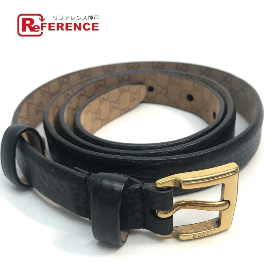 Gucci グッチ マイクロ グッチシマ メンズ レディース ベルト ブラック ユニセックス 中古 M 0710 8 リファレンス コレクション 通販 Yahoo ショッピング