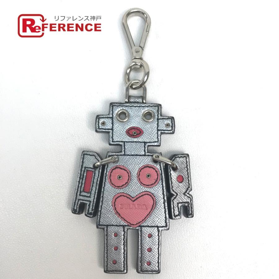 海外輸入】 PRADA ロボット キーホルダー バッグチャーム キーリング