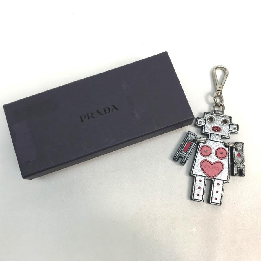 PRADA プラダ 1AR287 ロボット バッグチャーム キーリング