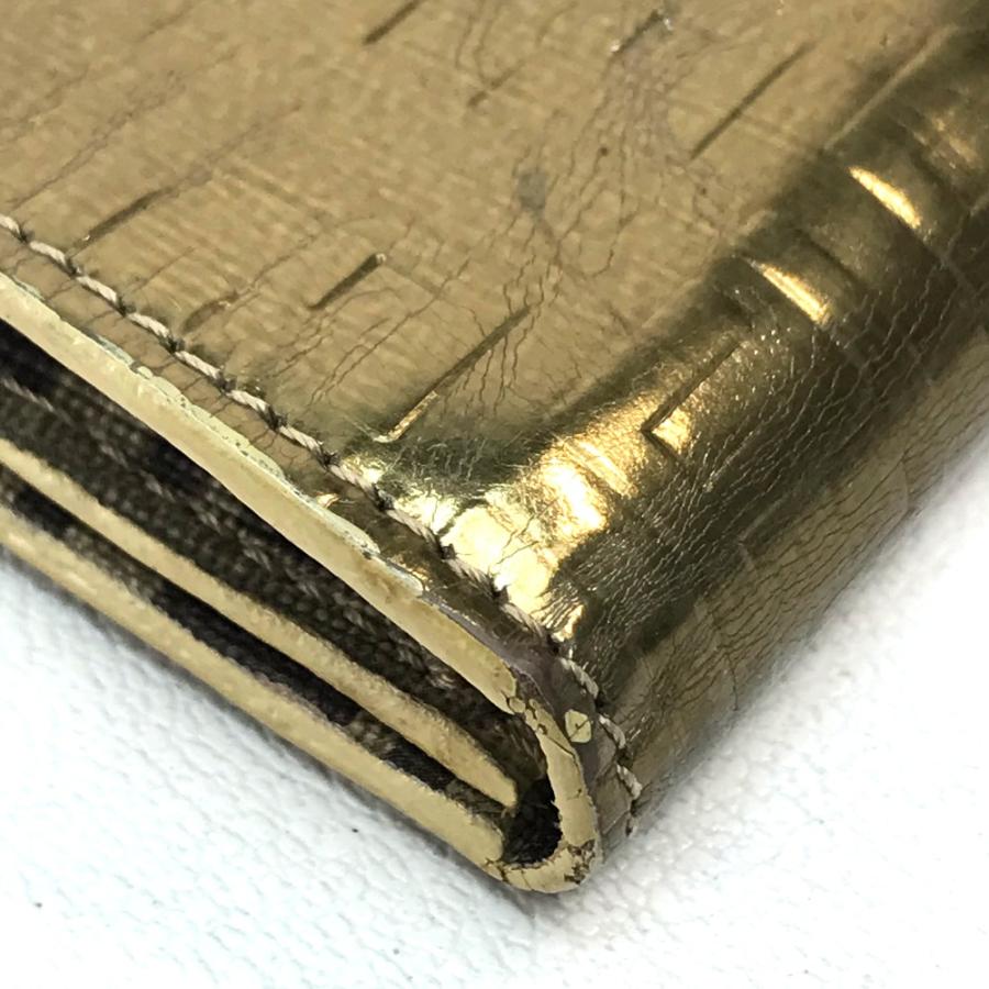 FENDI フェンディ 8Ｍ0032 ズッカ FF柄 長財布（小銭入れあり） エナメル レディース ゴールド | FENDI | 02