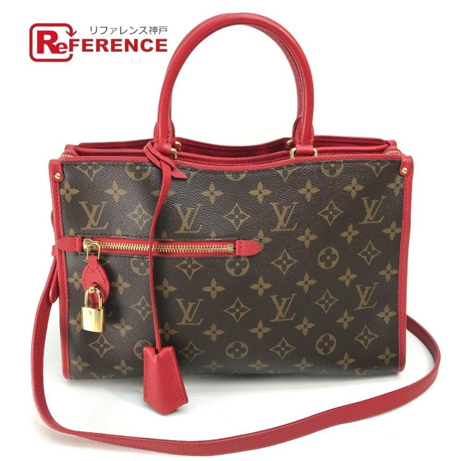 Louis Vuitton ルイヴィトン ｍ ポパンクールpm モノグラム トートバッグ ルージュ ブラウン レッド レディース 中古 M 1210 8 リファレンス コレクション 通販 Yahoo ショッピング