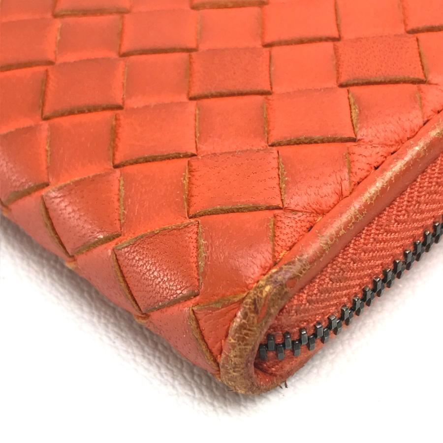 BOTTEGA VENETA ボッテガヴェネタ イントレチャート L字ファスナー 長財布 ファッション小物 レザー オレンジ |  | 02