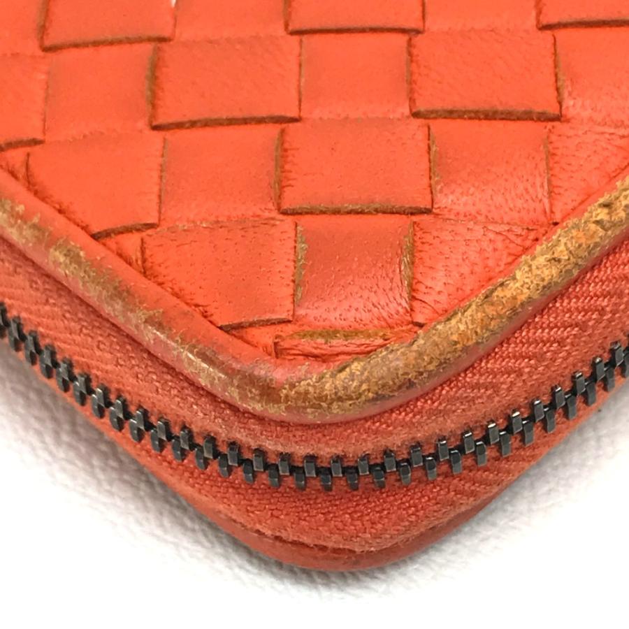 BOTTEGA VENETA ボッテガヴェネタ イントレチャート L字ファスナー 長財布 ファッション小物 レザー オレンジ |  | 04