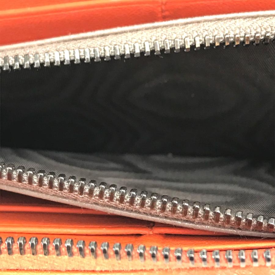 BOTTEGA VENETA ボッテガヴェネタ イントレチャート L字ファスナー 長財布 ファッション小物 レザー オレンジ |  | 08