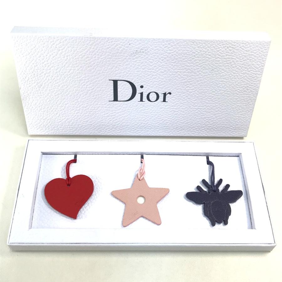 Dior ディオール ノベルティ 星 みつばち ハート キーホルダー ストラップ バッグチャーム 3個セット |  | 07