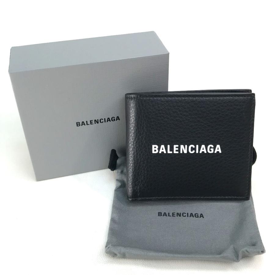 BALENCIAGA バレンシアガ 487435 エブリデイ コンパクトウォレット 2つ折り短財布 レザー ユニセックス ブラック | BALENCIAGA | 12