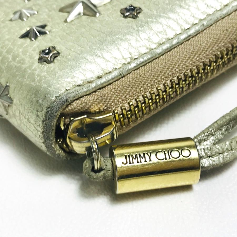 JIMMY CHOO ジミーチュウ スタースタッズ ラウンドファスナー長財布