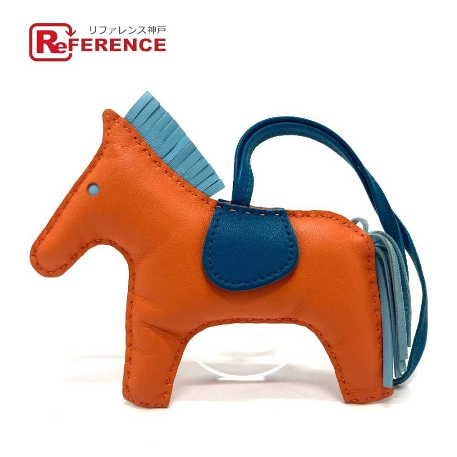 美品 Hermes エルメス ロデオmm キーホルダー キーリング バッグチャーム ロデオmm ストラップ チャーム Hermes 中古 M 2210 1 レディース リファレンス オレンジポピー コレクション