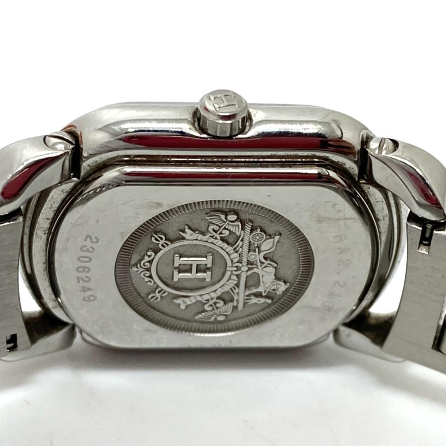 HERMES エルメス RA2.210 ラリー スモセコ クォーツ 腕時計 SS シルバー レディース【中古】 | HERMES | 06