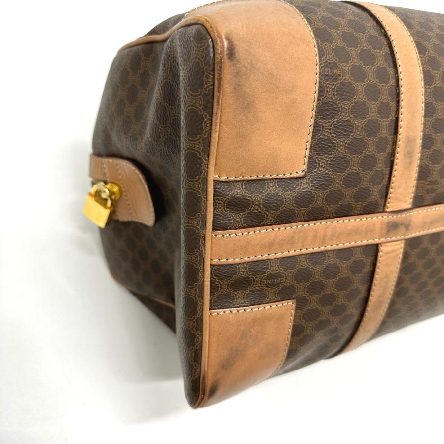 CELINE セリーヌ マカダム ヴィンテージ カバン ハンドバッグ ボストンバッグ PVC/レザー ブラウン ユニセックス【中古】 | CELINE | 06
