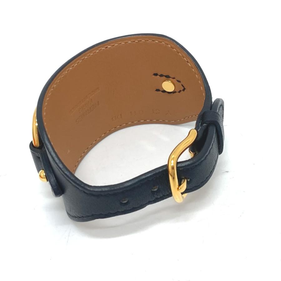 HERMES エルメス ホースビット　 アクセサリー バングル ブレスレット ヴォースイフト Y刻 ブラック レディース【中古】新品同様 | HERMES | 01