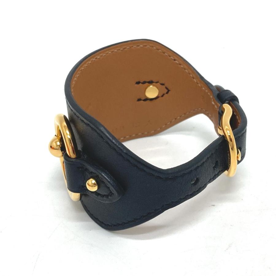 HERMES エルメス ホースビット　 アクセサリー バングル ブレスレット ヴォースイフト Y刻 ブラック レディース【中古】新品同様 | HERMES | 02