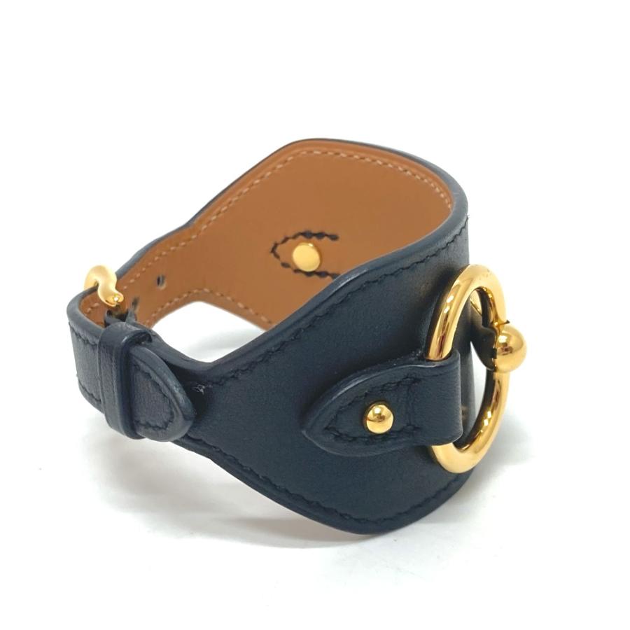 HERMES エルメス ホースビット　 アクセサリー バングル ブレスレット ヴォースイフト Y刻 ブラック レディース【中古】新品同様 | HERMES | 03
