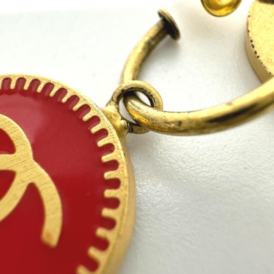 CHANEL シャネル 01P  ココマーク CC ピアス レッド レディース【中古】 | CHANEL | 02