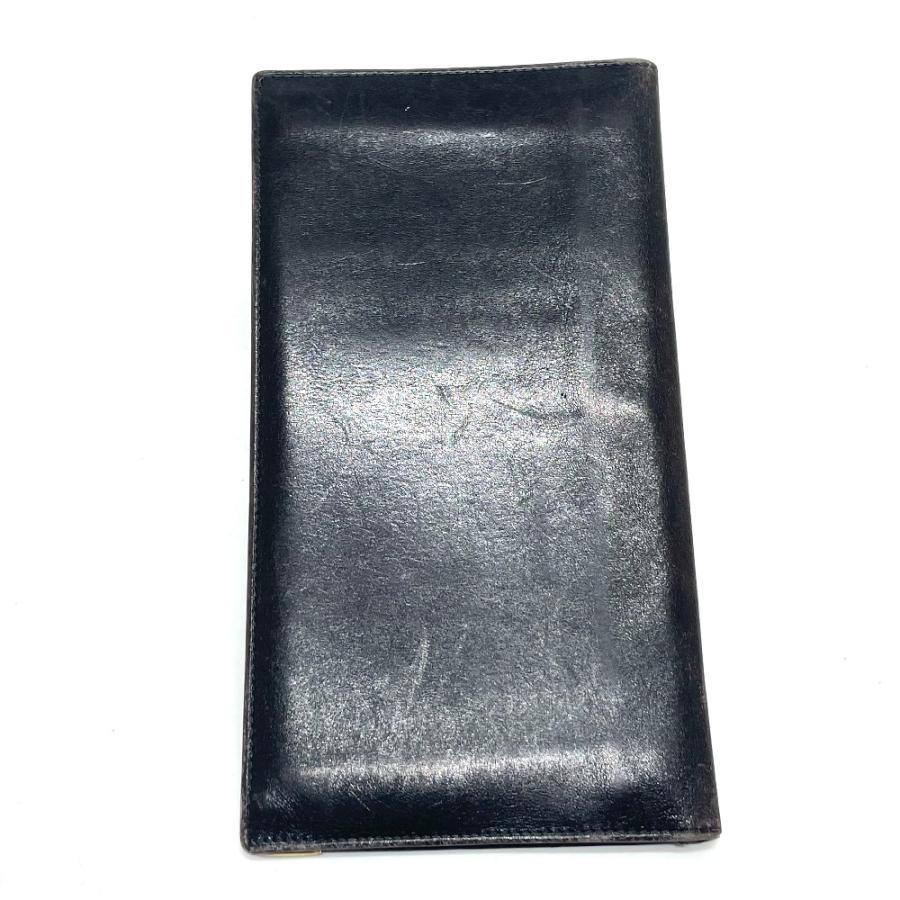 CELINE セリーヌ 馬車ロゴ ヴィンテージ 札入れ 長財布 レザー ブラック ユニセックス【中古】 | CELINE | 01