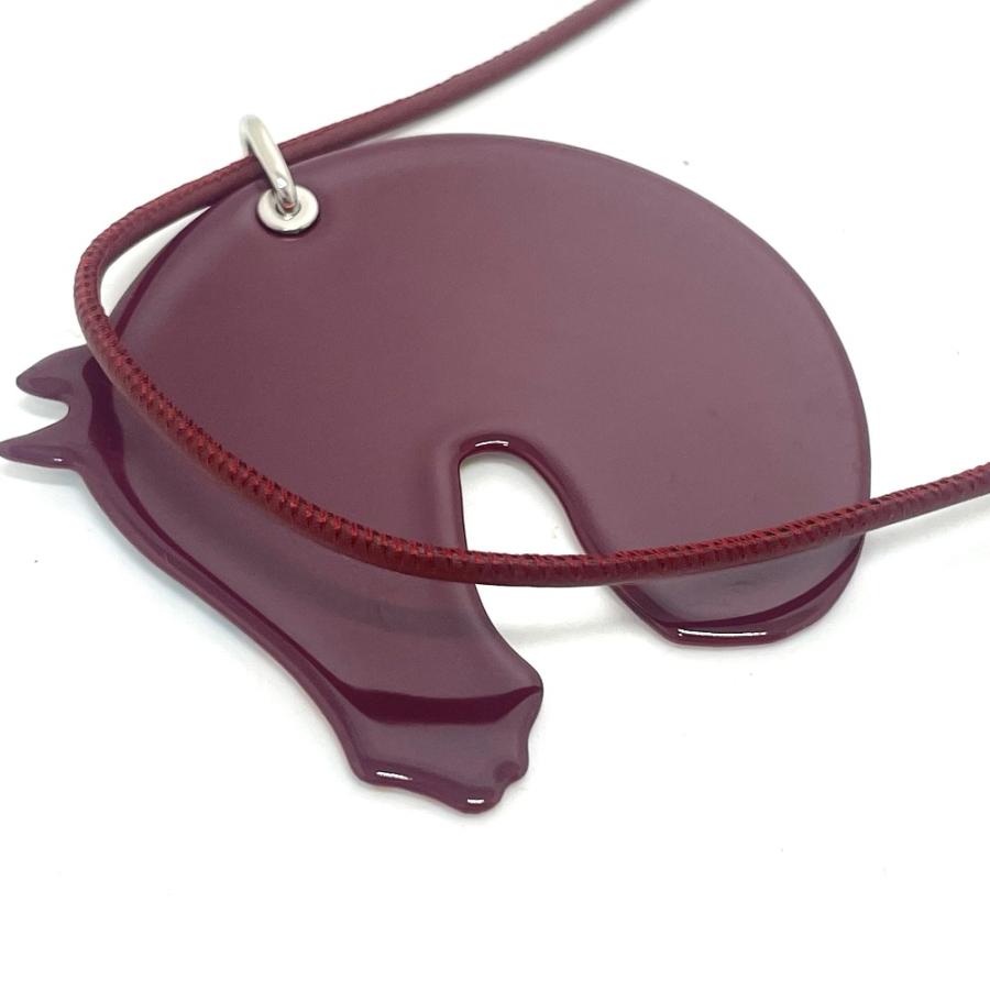 HERMES エルメス タッタソール タトゥアージュGM ジャングルラブレインボー ネックレス エナメル ルージュグレナ マルチカラー 未使用 | HERMES | 02