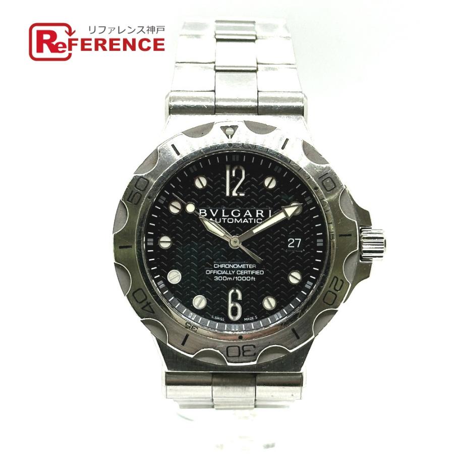 BVLGARI ブルガリ DP42SSD クロノメーター ディアゴノ スクーバー アクア 自動巻き デイト 腕時計 SS シルバー メンズ【中古】 | BVLGARI