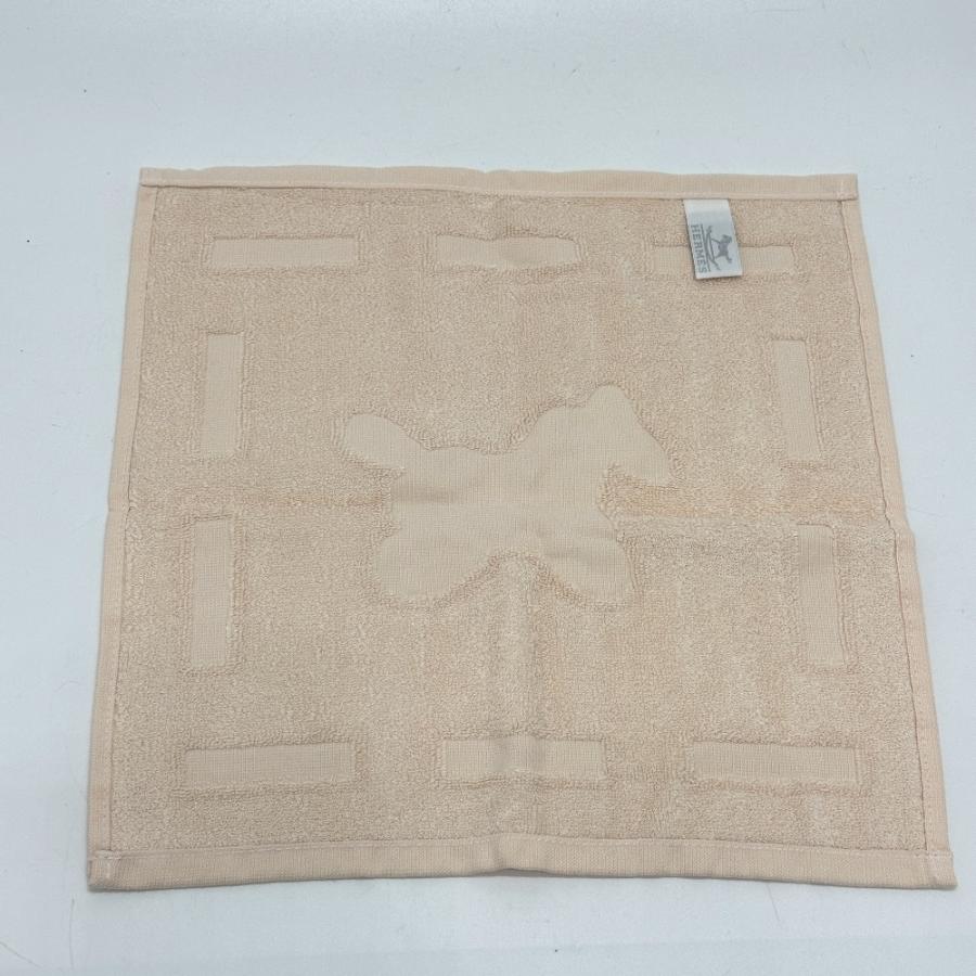 新品同様 HERMES エルメス ロゴ ハンドタオル 馬 タオル ベージュ レディース【中古】 | HERMES | 06