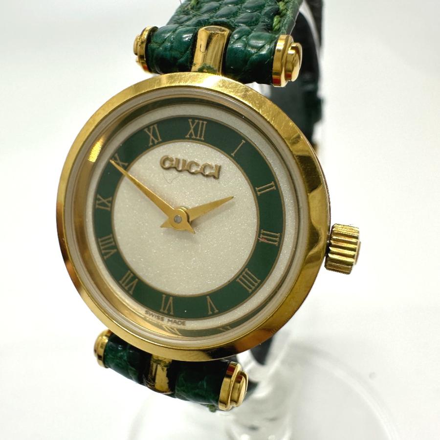 GUCCI グッチ ヴィンテージ ローマンインデックス シェリーライン 腕時計 ゴールド レディース【中古】 | GUCCI | 01