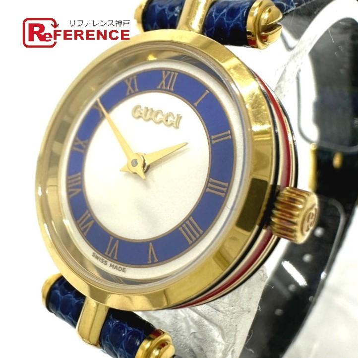 GUCCI グッチ ヴィンテージ ローマンインデックス シェリーライン 腕時計 ゴールド レディース【中古】 | GUCCI