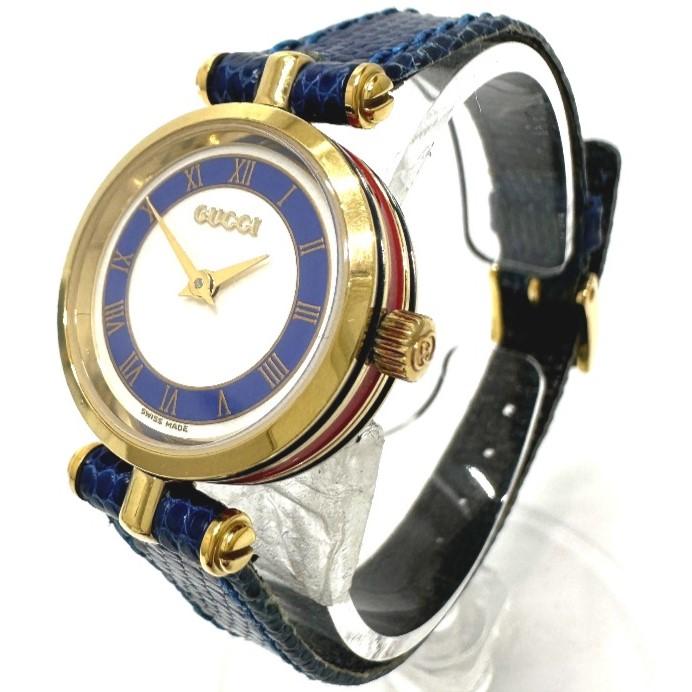 GUCCI グッチ ヴィンテージ ローマンインデックス シェリーライン 腕時計 ゴールド レディース【中古】 | GUCCI | 01