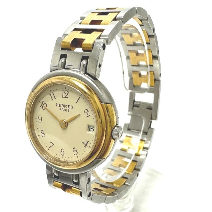 HERMES エルメス ウィンザー クォーツ 腕時計 シルバー/ゴールド レディース【中古】 | HERMES | 01