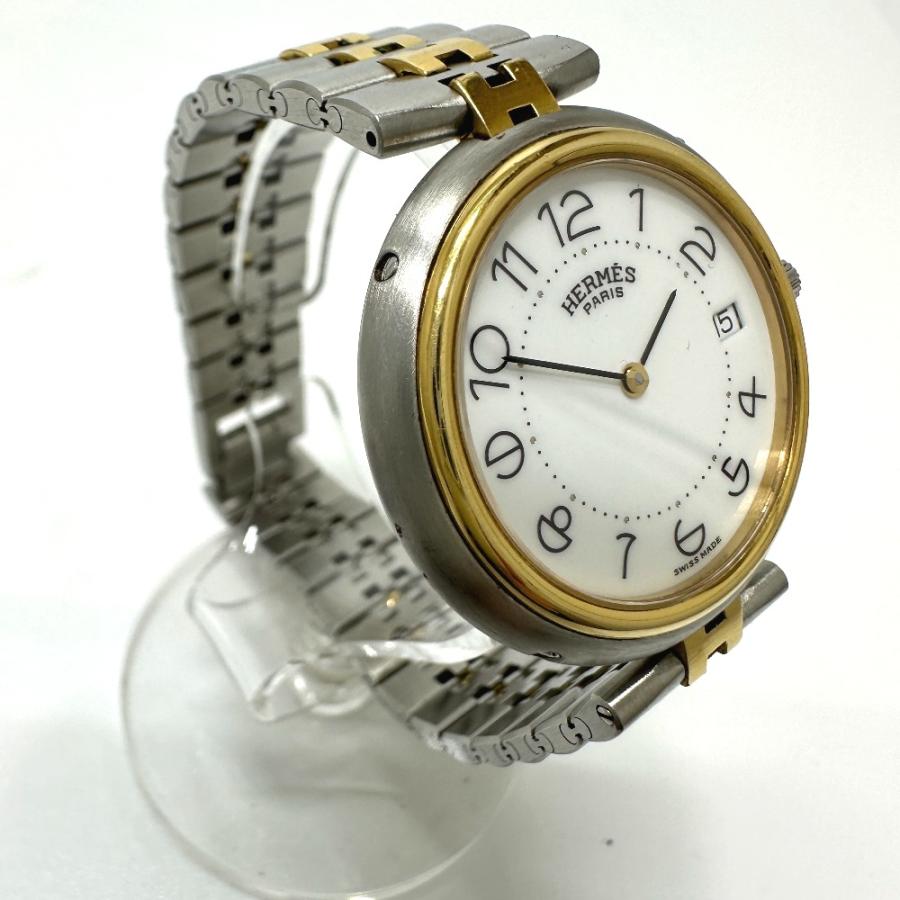 HERMES エルメス プロフィール クォーツ デイト 腕時計 シルバー メンズ【中古】 | HERMES | 03