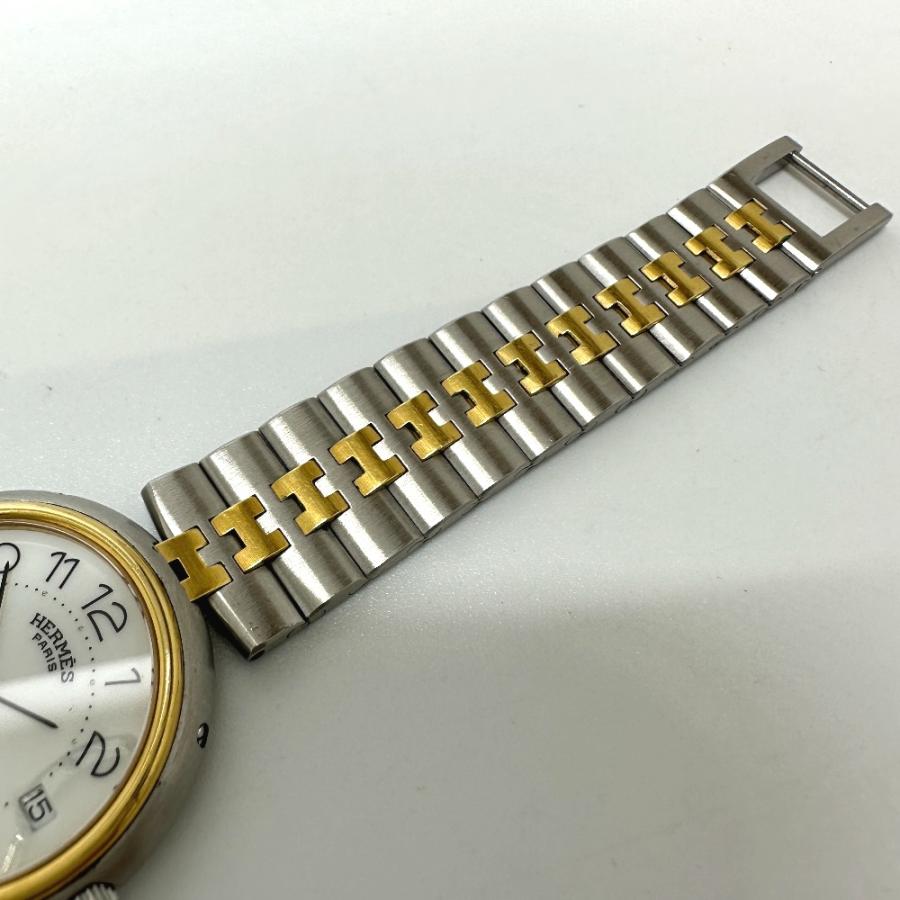 HERMES エルメス プロフィール クォーツ デイト 腕時計 シルバー メンズ【中古】 | HERMES | 08