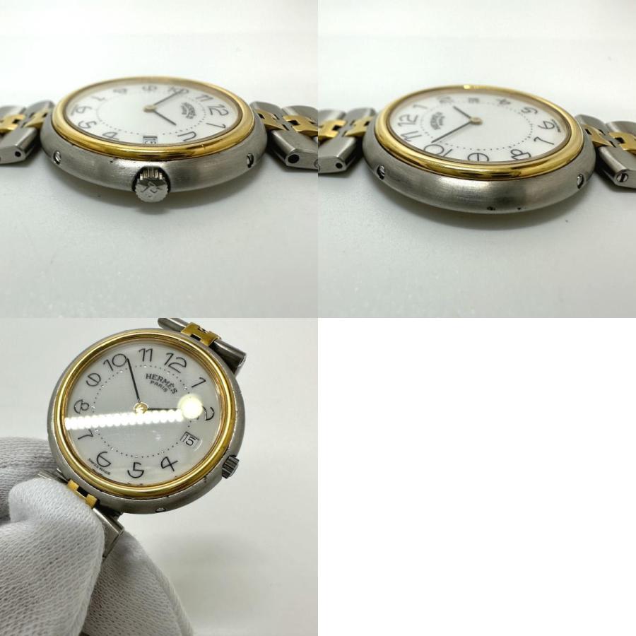 HERMES エルメス プロフィール クォーツ デイト 腕時計 シルバー メンズ【中古】 | HERMES | 09