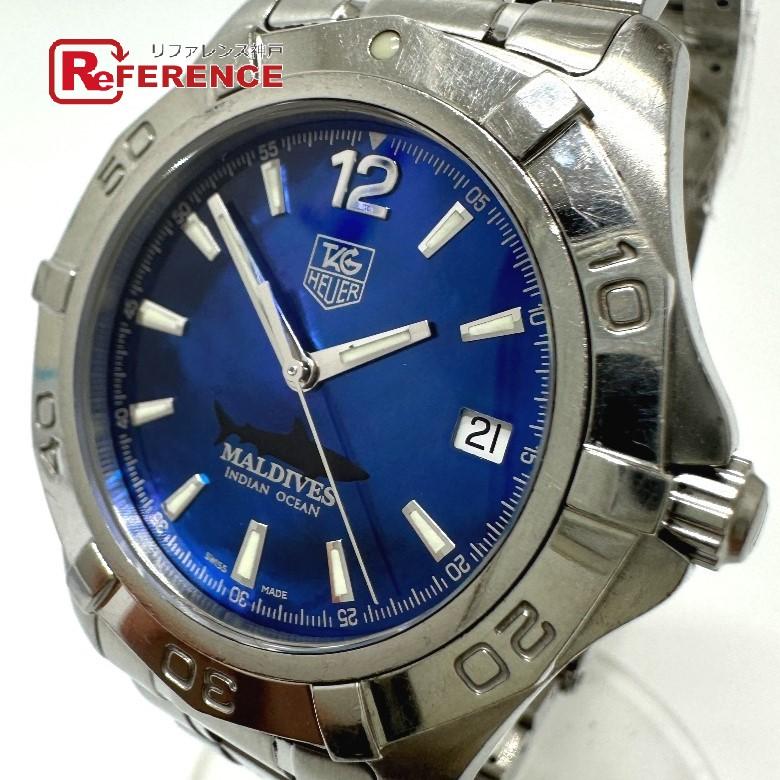 TAG HEUER タグホイヤー WAF211M/BA0806 限定1000本 自動巻き デイト アクアレーサー モルティブ 腕時計 シルバー メンズ【中古】 | 