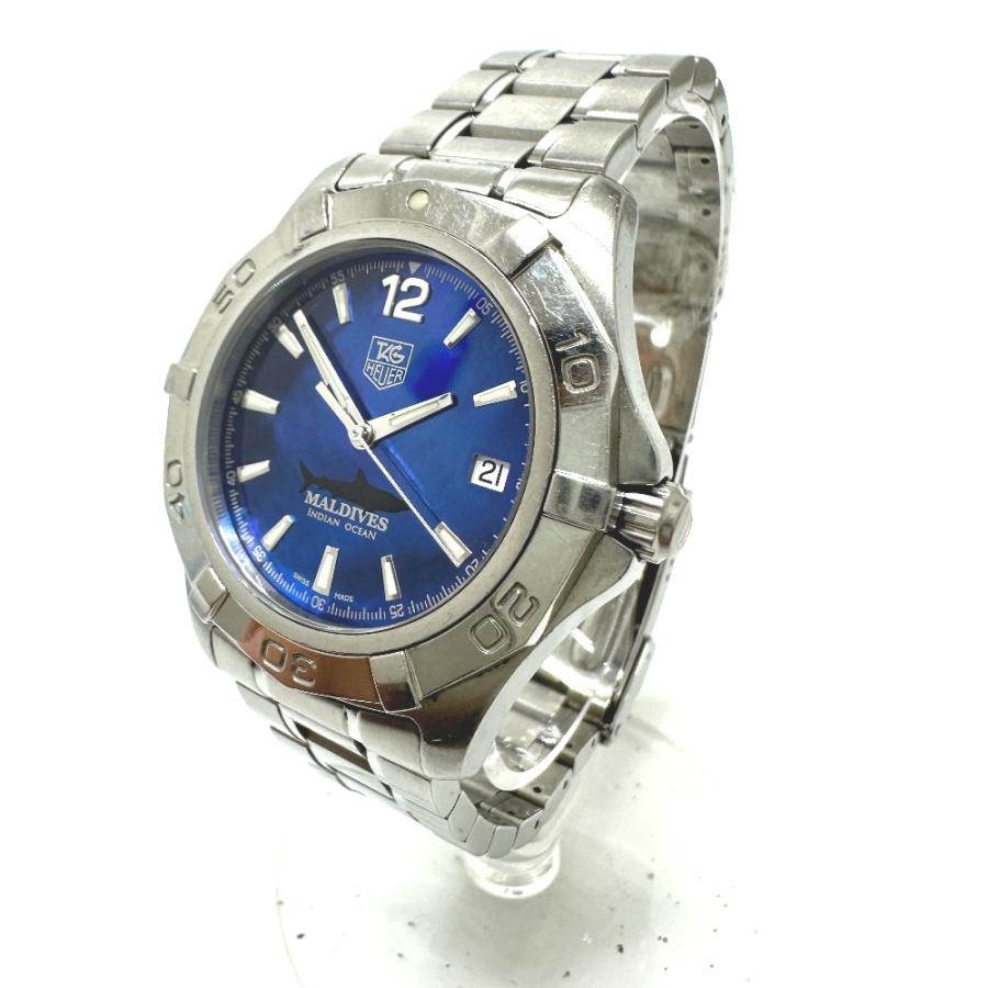 TAG HEUER タグホイヤー WAF211M/BA0806 限定1000本 自動巻き デイト アクアレーサー モルティブ 腕時計 シルバー メンズ【中古】 |  | 01